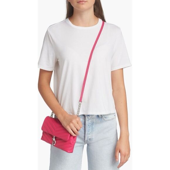 Rebecca Minkoff Edie Date Night Crossbody Bag, COSMIC‎ PINK - Picture 9 of 9